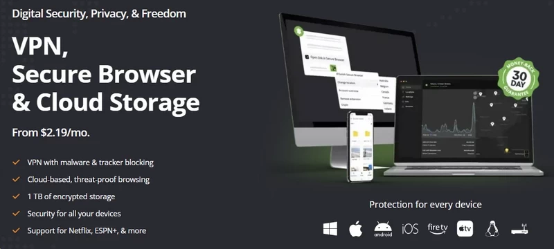 IPVanish home page