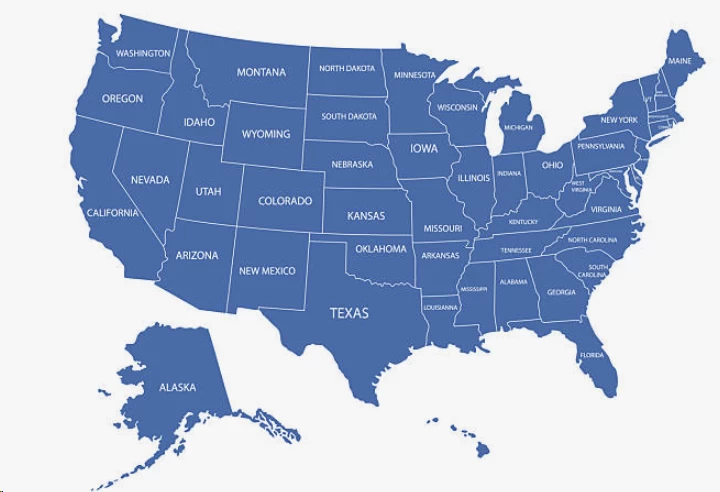 USA map