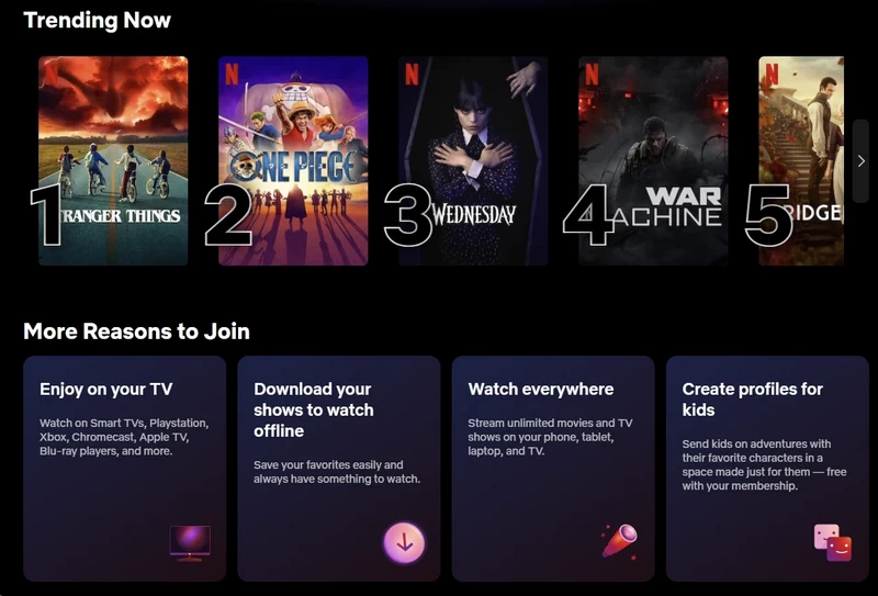 Windscribe VPN Netflix USA access page