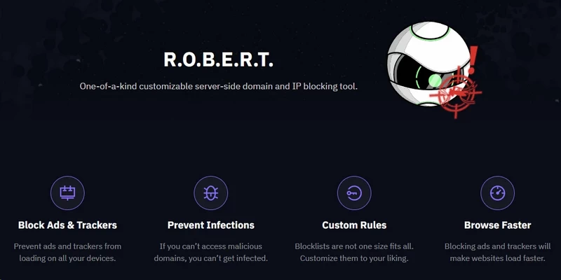 Windscribe VPN R.O.B.E.R.T. ad blocker