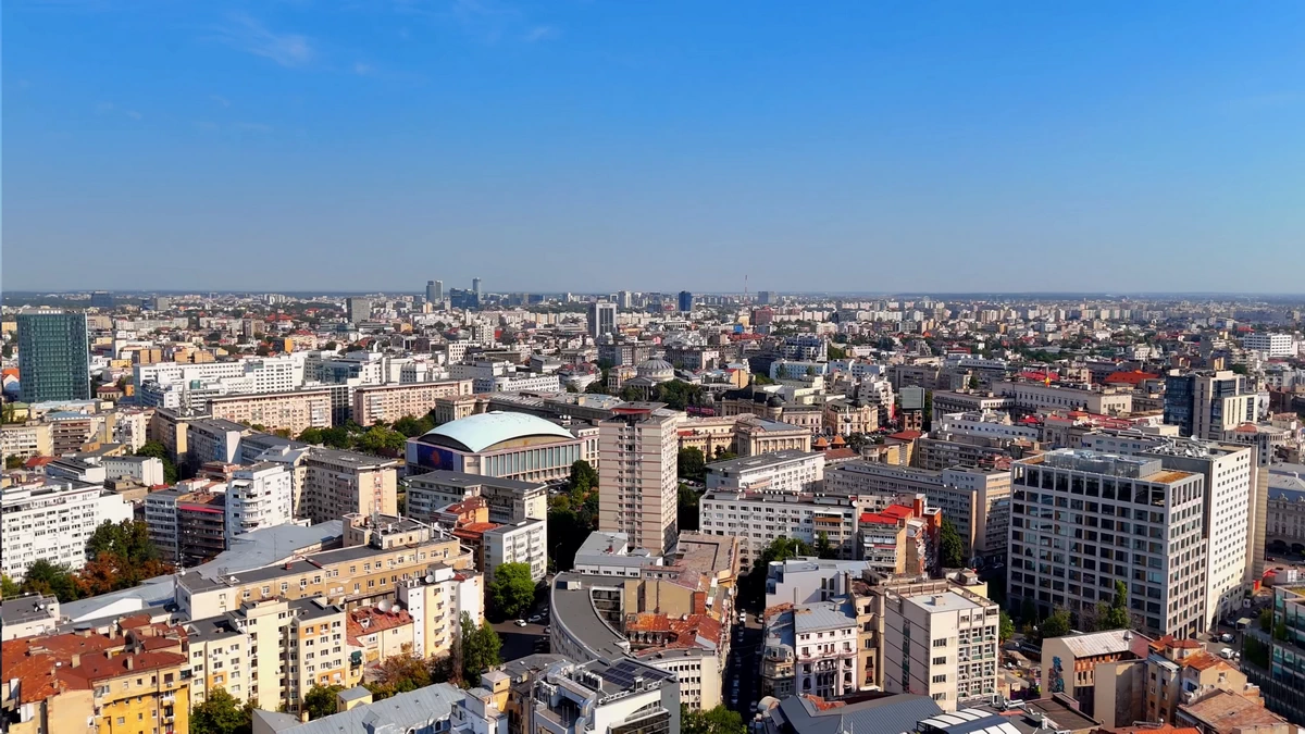 Bucharest Romania urban landscape