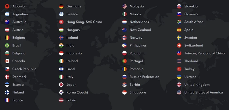 PrivadoVPN global server locations overview