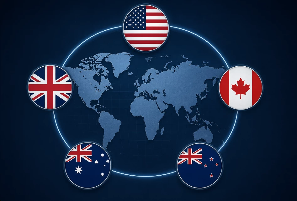 Five Eyes intelligence network members