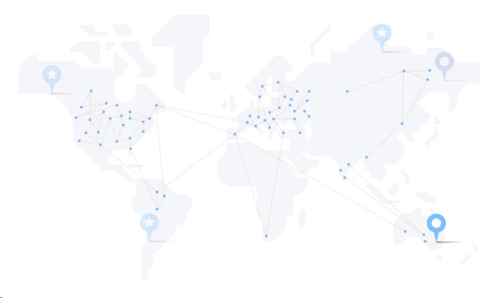 VPN Unlimited worldwide server network map