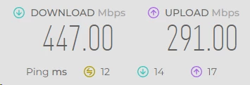 NordVPN California server speed test results